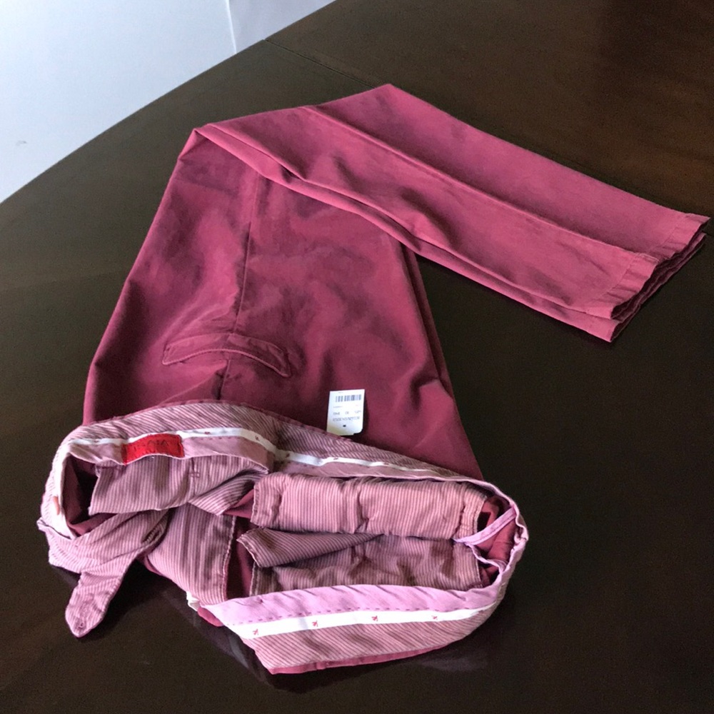 Isaia Burgundy Men’s Size EUR 54 (US 38L ) chinos - Picture 5 of 8